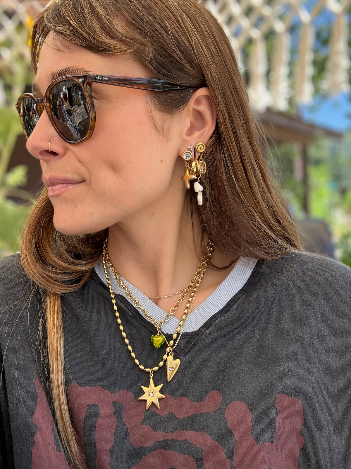 Stevie Spiral earrings