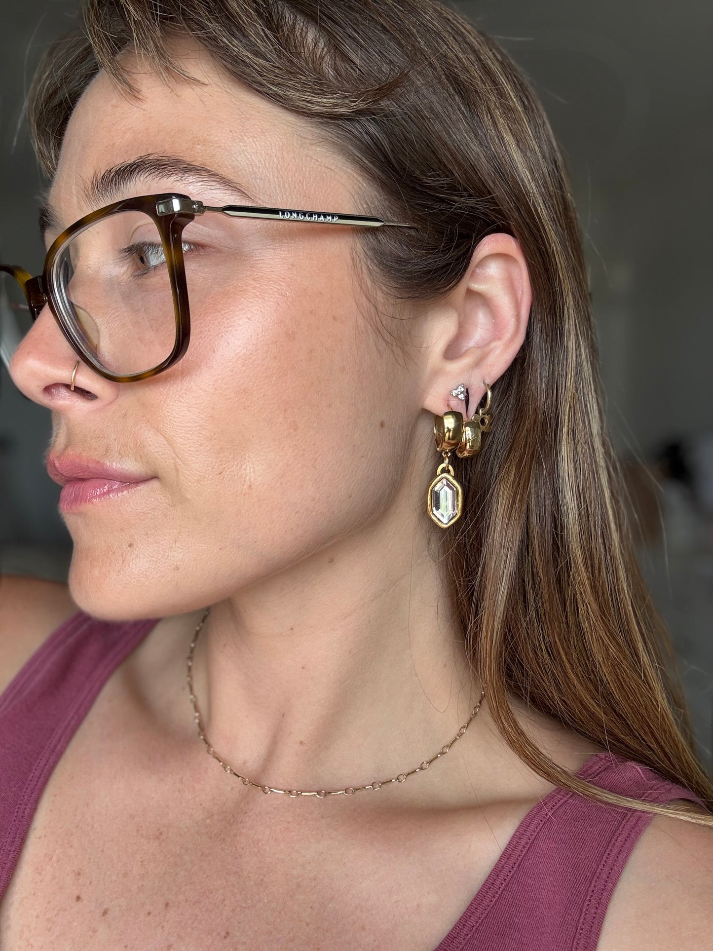 Abigail Rhinestone Hoops