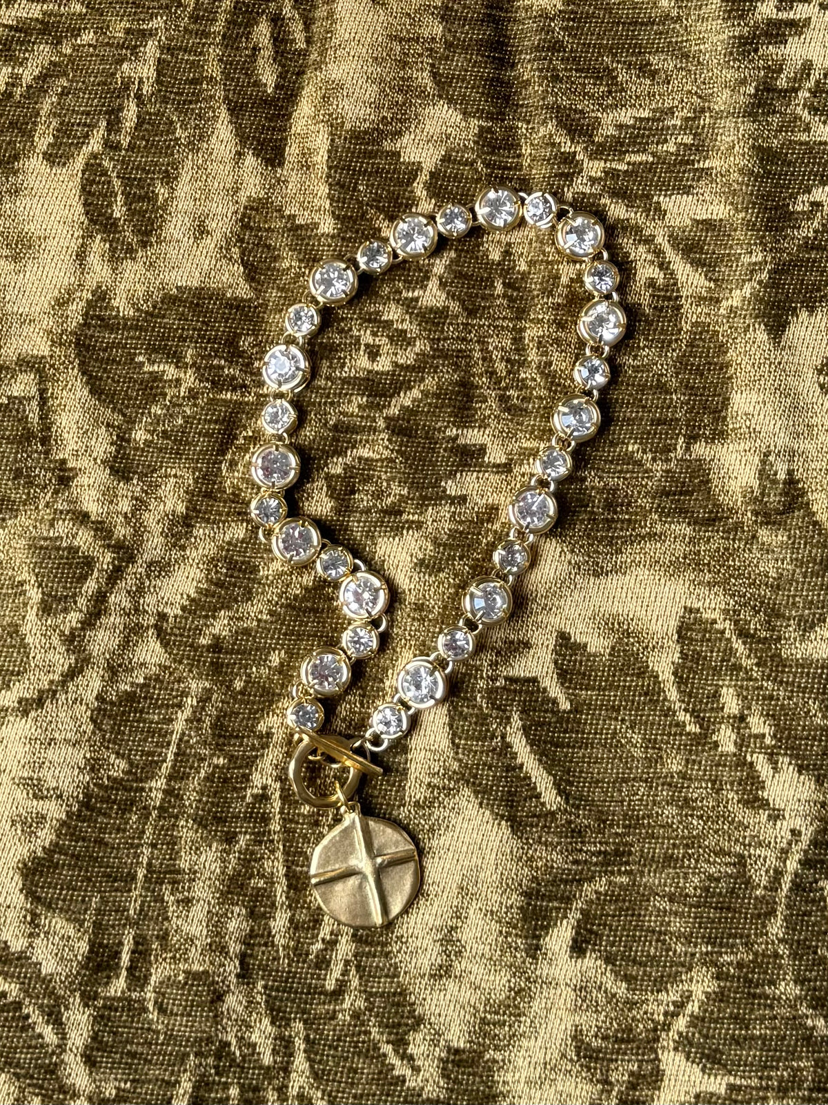 Abby Rhinestone Choker/Bracelet