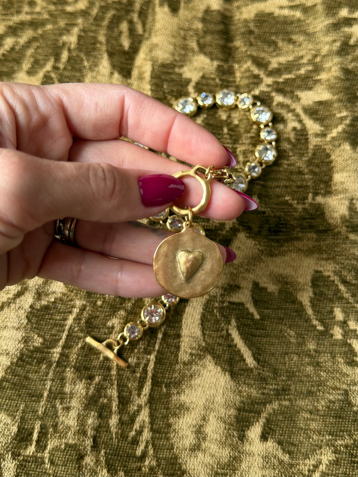 Abby Rhinestone Choker/Bracelet