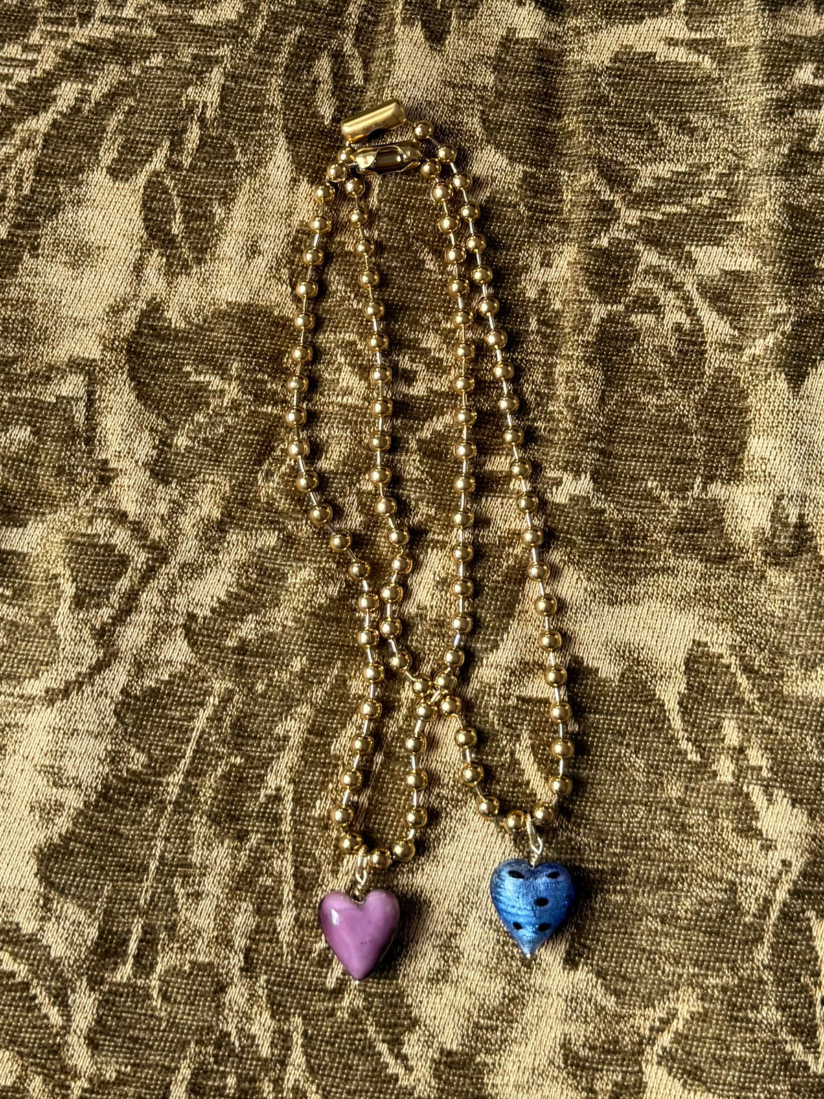 Sally Glass Heart Necklace